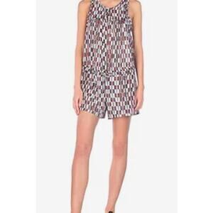 Isabel Marant checked one piece brown and white size 8